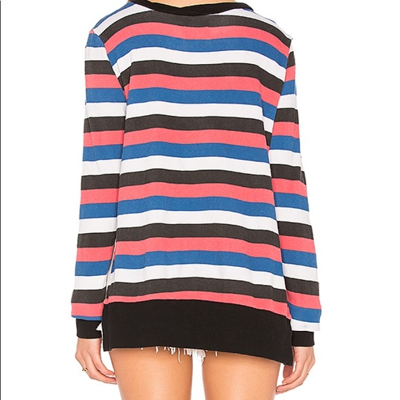 Pam & Gela Sweatshirt Stripes NWT - Picture 3 of 3